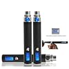 Arslan 1x 1100 mAh Mega Akku Universell-Passend f�r alle eGo, eGo-T, eGo-W, eGo-C Elektronische zigarette mit LCD Anzeige (Schwarz) Option Farbe : wei�, Pink, Silber, Stainless Steel von Arslan