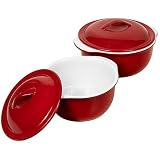 CorningWare Corelle Coordinates 4-Piece Casserole Bake and Serve Set, Cajun Red