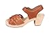Lotta From Stockholm Swedish Clogs Braided High Heel Clogs in Wax Tan Leather