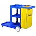 Continental 184BL Blue Standard Janitorial Cart
