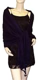 Pure Pashmina Wrap Dark Purple 3 Ply