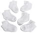Jefferies Socks Boys 8-20  Seamless Toe Athletic Qtr., 6-packWhite, 7-8