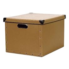 Cargo Naturals Dual File Box, Nutmeg, 10-3/4 by 15-1/2 by 12-1/2-Inch