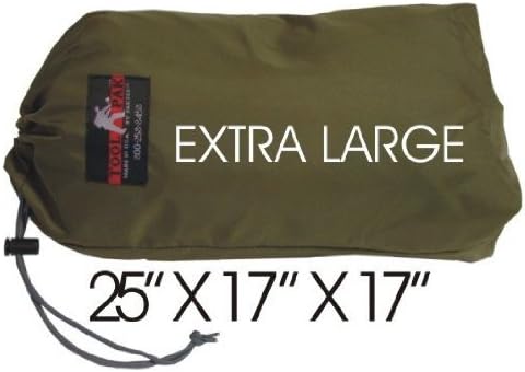 Stuffbag Size: 25" H x 34" W x 0.5" D