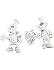 ROTENIER "Walt Disney" Sterling Silver Steamboat Willie Cufflinks
