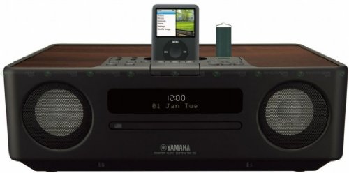 Yamaha TSX 130 Table Top System (2x15W, FMTuner mit 30 Speichern, Apple iPod-Dock, USB, CD-Spieler mit MP3 und WMA) schwarz