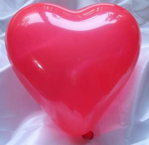50 grosse Herzluftballons, rot -18816-