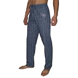 Mens NFL Tennessee Titans Plaid Cotton Thermal Sleepwear / Pajama Pants - Blue (Size: S)