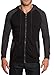 VICTORIOUS Men's Raglan Lightweight Zip Up Hoodie Sweatshirts