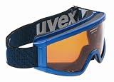 UVEX Speedy Junior Ski Goggle,Cobalt Frame with Single Gold Lens