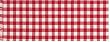 Durable Hand Woven 100% Cotton Colorful Red and White Check Table Runners 12x72 Inches Set of Two