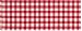 Durable Hand Woven 100% Cotton Colorful Red and White Check Table Runners 12x72 Inches Set of Two