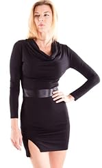Material: Knit /Polyester /Rayon /Spandex 
Shoulder: Long Sleeves  
Embellishments: Draped  
Size Category: Adult 
