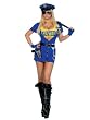 Sexy Police Uniform Busted Cop Costume Theatre Costumes Blue Mini Dress