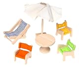 Review Plan Toys 39731600 / Plan Toys 73161: Patio (Wooden Dollhouse Furniture)