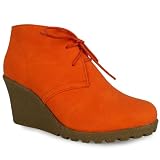 D2A Womens Mid Low Heel Wedges Fashion Casual Smart Desert Ladies Ankle Boots Shoes Size 3-8