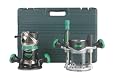 Hitachi KM12VC 11 Amp 2-1/4-Horsepower Plunge and Fixed Base Variable Speed Router Kit with 1/4-Inch and 1/2-Inch Collets