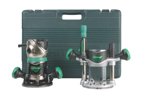 Hitachi KM12VC 11 Amp 2-1/4-Horsepower Plunge and Fixed Base Variable Speed Router Kit with 1/4-Inch and 1/2-Inch Collets Hitachi KM12VC 11 Amp 2-1/4-Horsepower Plunge and Fixed Base Variable Speed Router Kit with 1/4-Inch and 1/2-Inch Collets
