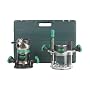 Hitachi KM12VC 11 Amp 2-1/4-Horsepower Plunge and Fixed Base Variable Speed Router Kit with 1/4-Inch and 1/2-Inch Collets