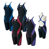 ミズノ【Mizuno】競泳用水着 ハーフスーツ MX-01 85OC-008 女子競泳水着 FINA承認モデルレディース ダークネイビー×ライトブルー(82) S