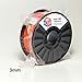 IC3D 3mm ABS 3D Printer Filament 2lb Orange - MADE IN USA