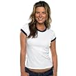 Bella Ladies' 5.8 oz Cotton Ringer Rib Tee