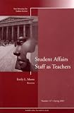 Student Affairs Staff As Teachers