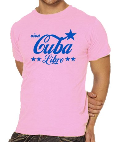 Touchlines Unisex/Herren T-Shirt Viva Cuba Libre - Original Kult, pink/blue, XL, D1534 Preisvergleich