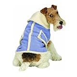 Shearling Dog Coat - Blue