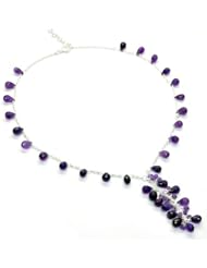 Franki Baker Amethyst & Silver Necklace (17.5")