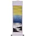 Hand-Painted 50" Oriental Wall Art Scroll - Cranes in Winter Snow With White Border