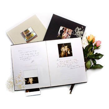 Adesso(tm) Instant Photo Guest Book - Black