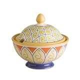 Pfaltzgraff Villa della Luna Stoneware Parmesan Box with Matching Blue Spoon