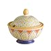 Pfaltzgraff Villa della Luna Stoneware Parmesan Box with Matching Blue Spoon