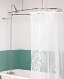 Tub Surrounds Chrome Brass, Oval Shower Surround and Hardware