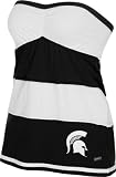Michigan State Spartans Women's Black Striped Tube Top