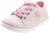 Crocs Hover Metallic Lace-Up Sneaker (Toddler/Little Kid/Big Kid),Gold/Bubblegum,2 M US Little Kid/ 4 M US Women's