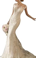 Illusion Lace Cutout Mermaid Tulle Sweetheart  Dress