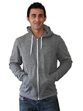 American Apparel MT497 Salt and Pepper Zip Hoodie
