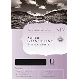 KJV Super Giant Print Reference Bible (Black Genuine Leather)