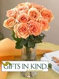 Gifts in Kind International Roses, Eco-Friendly - Veriflora Certified, Orange Rose Bouquet