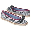 Tommy Hilfiger Little Kid/Big Kid Kimber Flat,Navy/White RR Stripe,10 M US Toddler