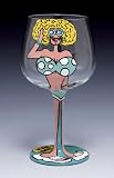 Santa Barbara WIN-7710B Alice Art Wine Glass, Tanya Hyde