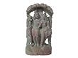 Divine Couple Shiva Parvati Statue Hand Carved Stone Sculpture 4"