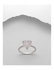 Heart Resin Ring In 92.5 Sterling Silver