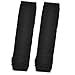 Ladies Black Acrylic Fingerless Thumbhole Arm Warmer Elbow Gloves Pair