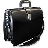 Jack Georges Elements Black w shoulder strap Classic Briefbag - JG-BK4505ss by Jack Georges