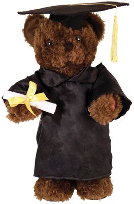 Graduation Chantilly Lane 14″ Dancing & Singing Bear To The Song “I Got You (I Feel Good)” Written by James Brown