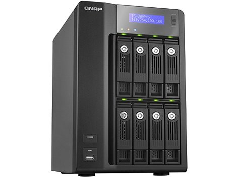 QNAP 16 Terabyte (16TB) Turbo NAS TS-809 Pro 8-Bay High Performance RAID 0/1/5/6/JBOD Network Attached Storage Server with iSCSI for Business - Powered by Western Digital WD20EADS 2TB 32MB Cache 7200RPM SATA/300 Hard Drive New w/ 3 Year Warranty
