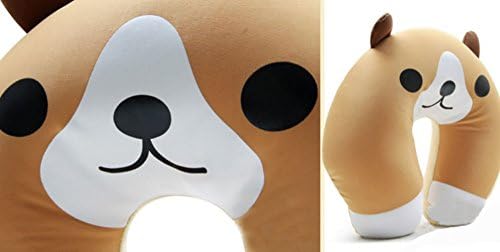 Comfort Foam Particles U Neck Travel Pillow Cute Cartoon Pattern - Doggy